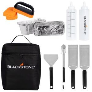 Blackstone Deluxe Stainless Steel Spatula Griddle Set Accessories Carrying Case